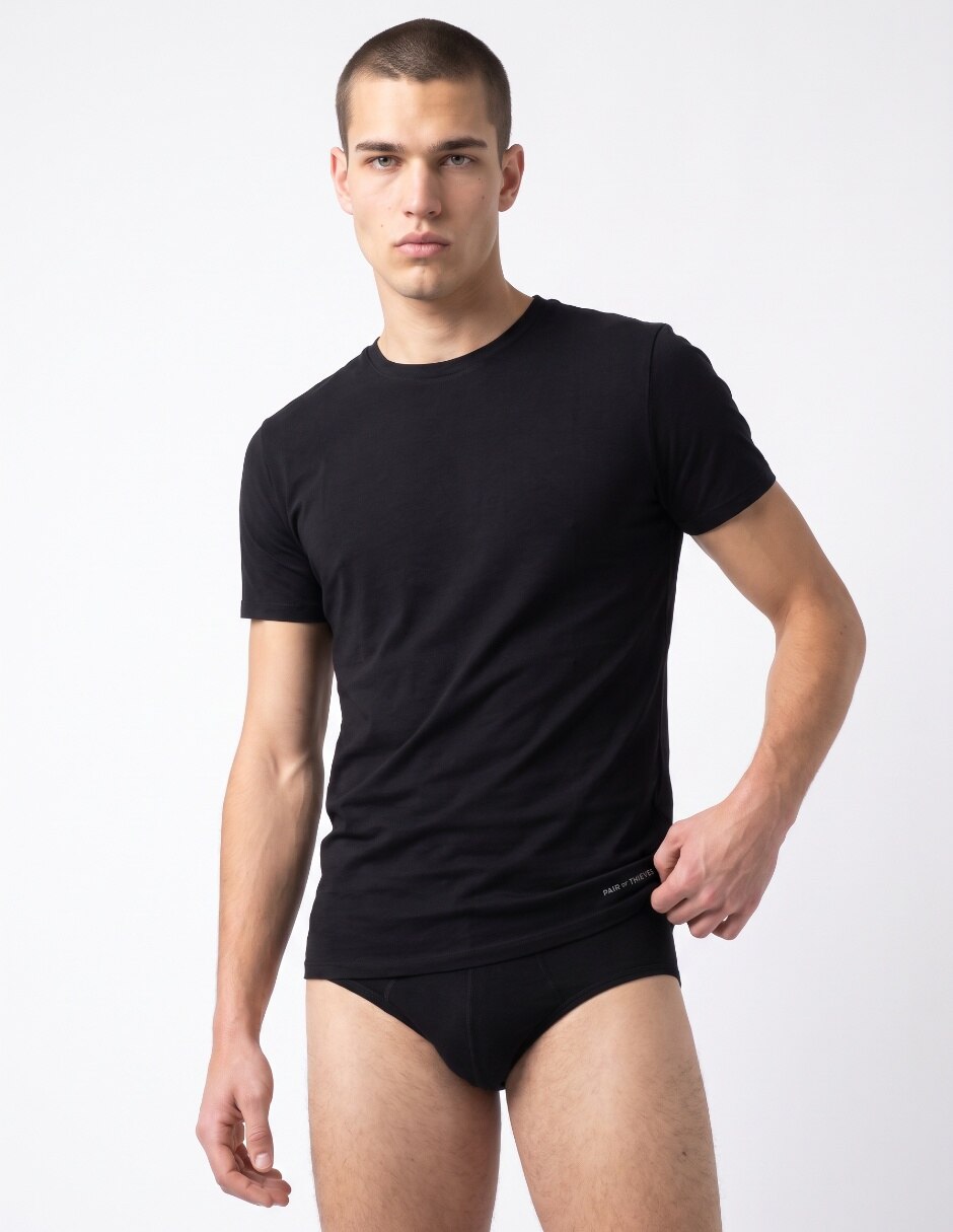 Set camiseta cuello redondo para hombre 4