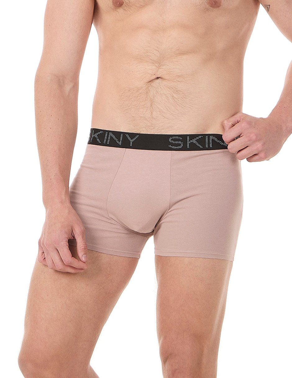 Set bóxer trunk de algodón para hombre 3 piezas 4