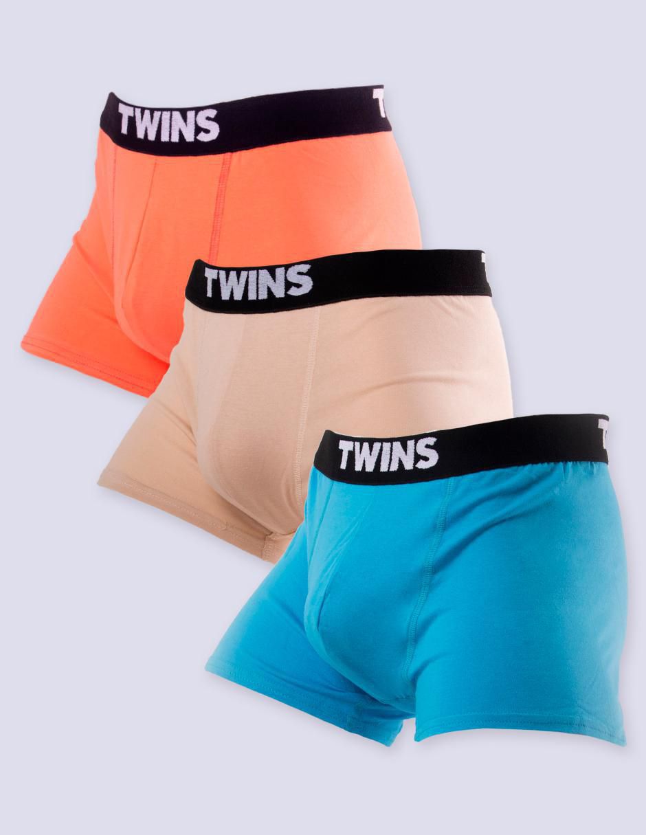 Set bóxer twins de algodón para hombre 3 piezas