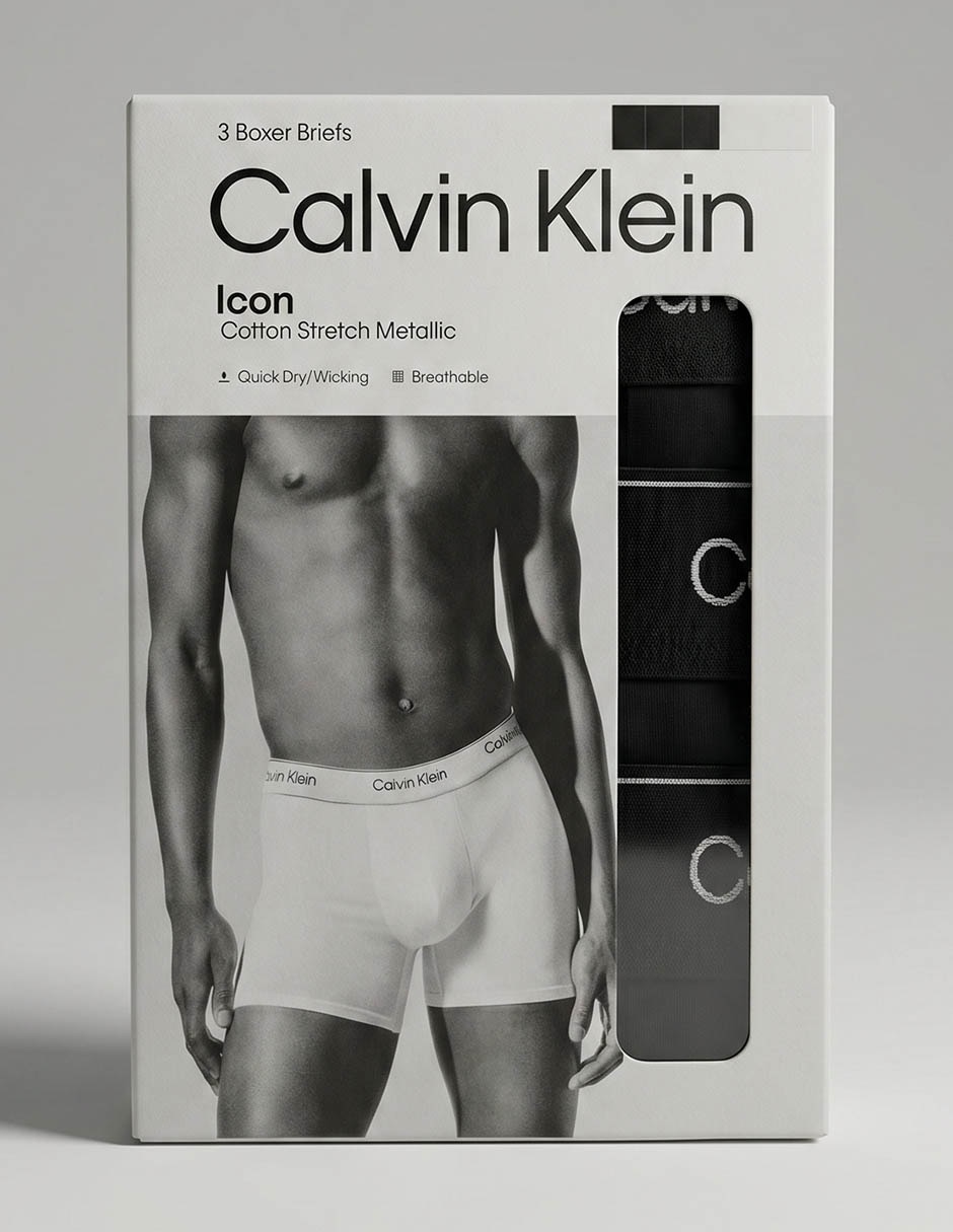Bóxer brief de Algodón y elastano para hombre 3 piezas (si aplica) Bóxer brief de Algodón y elastano para hombre 3 piezas (si aplica)
