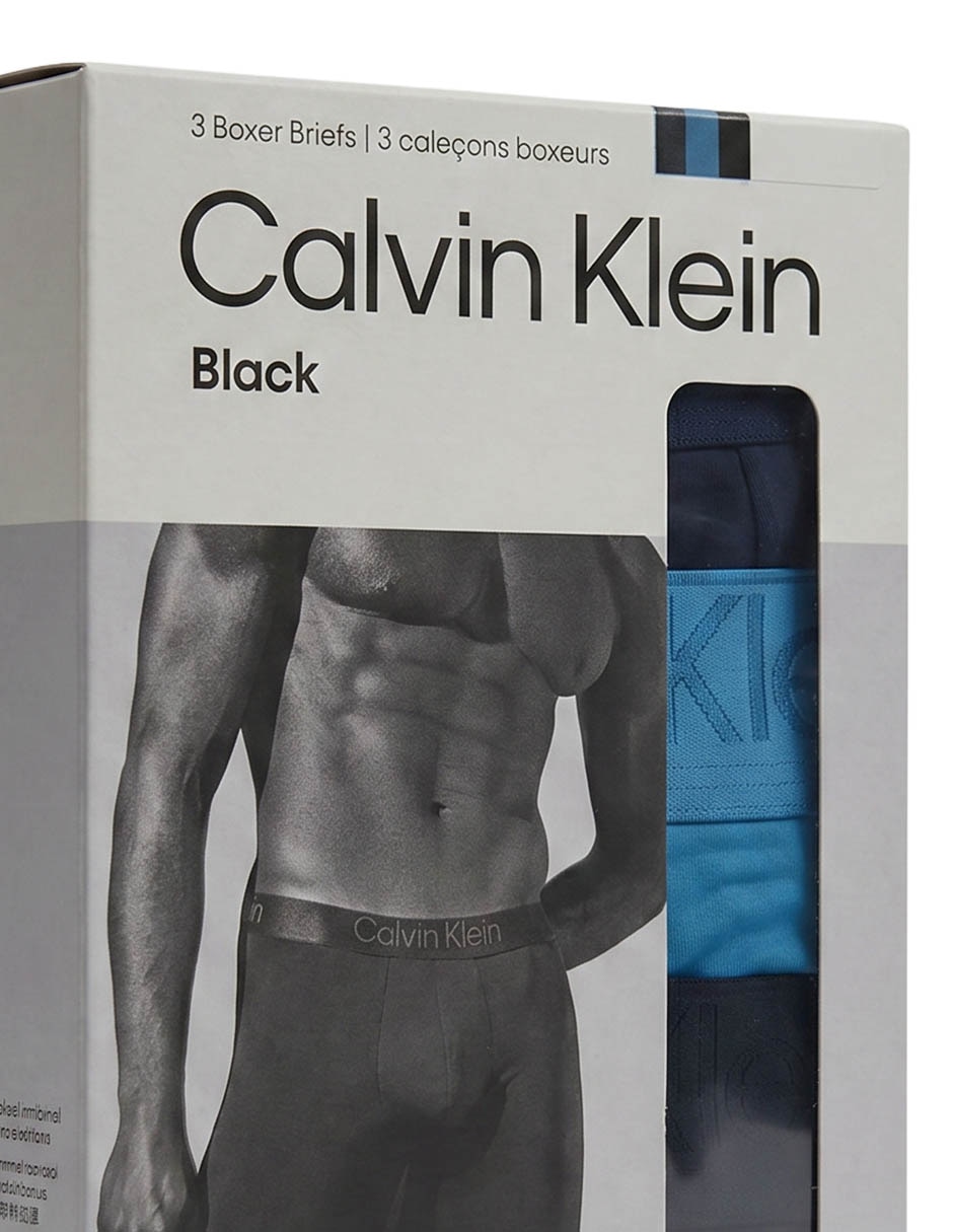 Bóxer Brief Calvin Klein De Microfibra Para Hombre 3 Piezas
