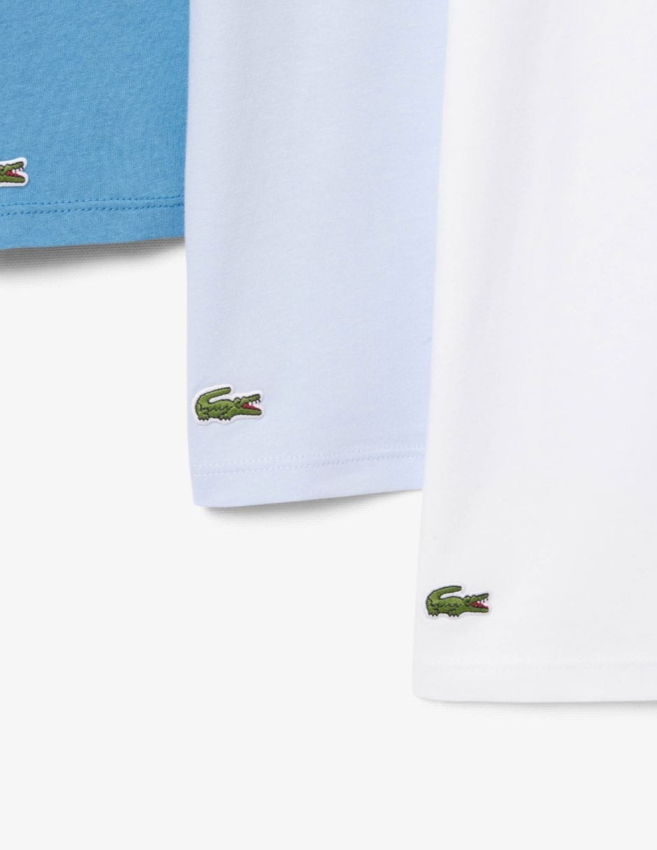 Camiseta lacoste cuello redondo para hombre