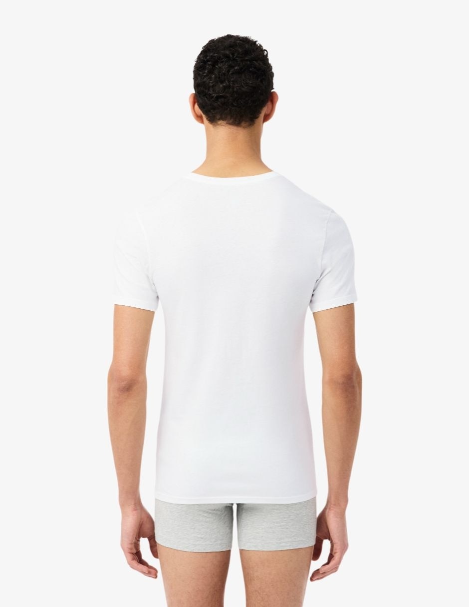 Camiseta lacoste cuello redondo para hombre