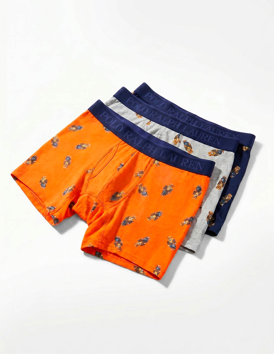 Bóxer brief de algodón para hombre 3 piezas 4