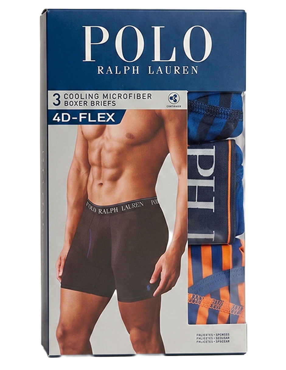 Set bóxer brief Polo Ralph Lauren de algodón para hombre 3 piezas