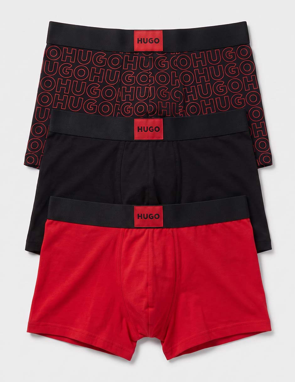 Set bóxer trunk de algodón para hombre 3 piezas 4
