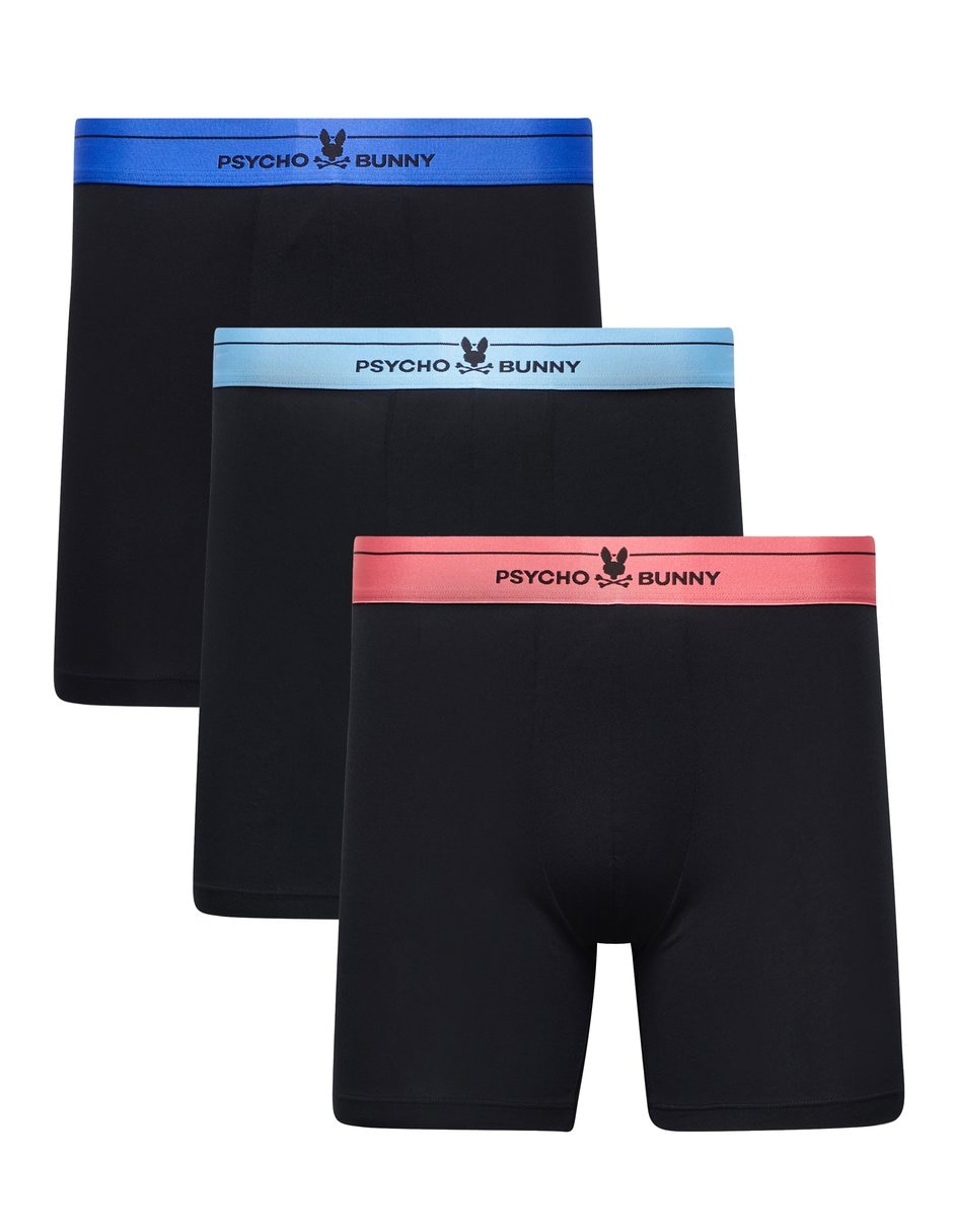 Bóxer brief psycho bunny de algodón para hombre 3 piezas
