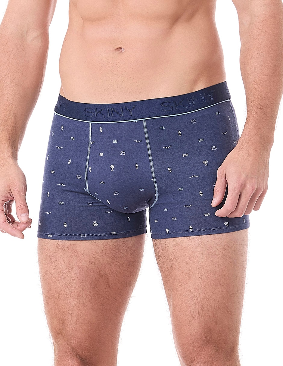 Bóxer trunk ocean drift de algodón y elastano para hombre 3 piezas 4
