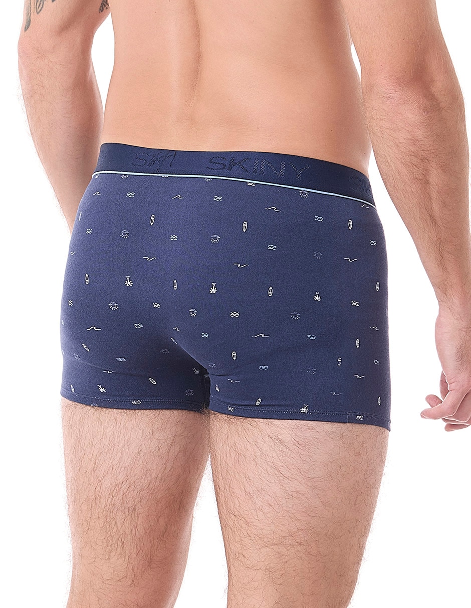Bóxer trunk ocean drift de algodón y elastano para hombre 3 piezas 5