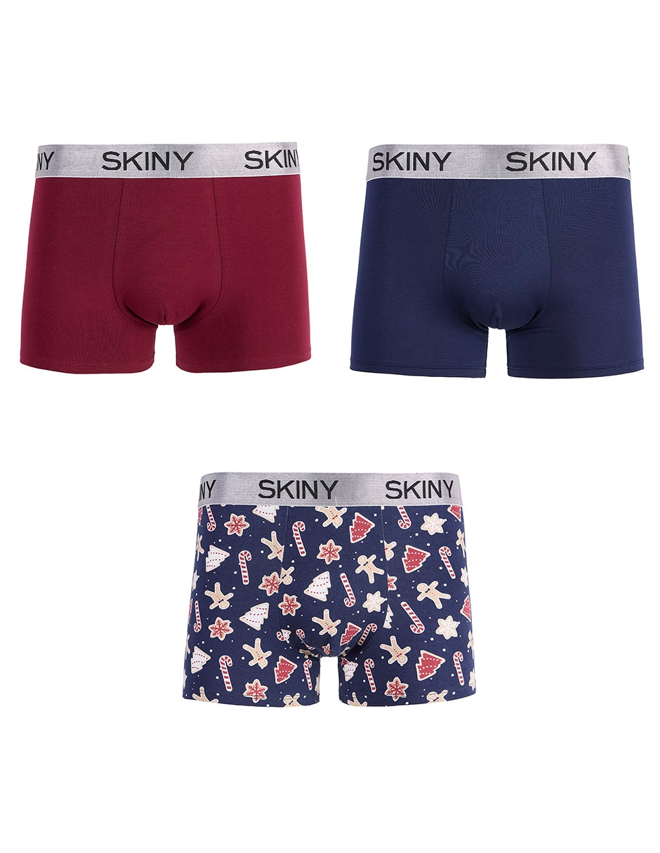 Bóxer trunk cookie man para hombre 3 piezas