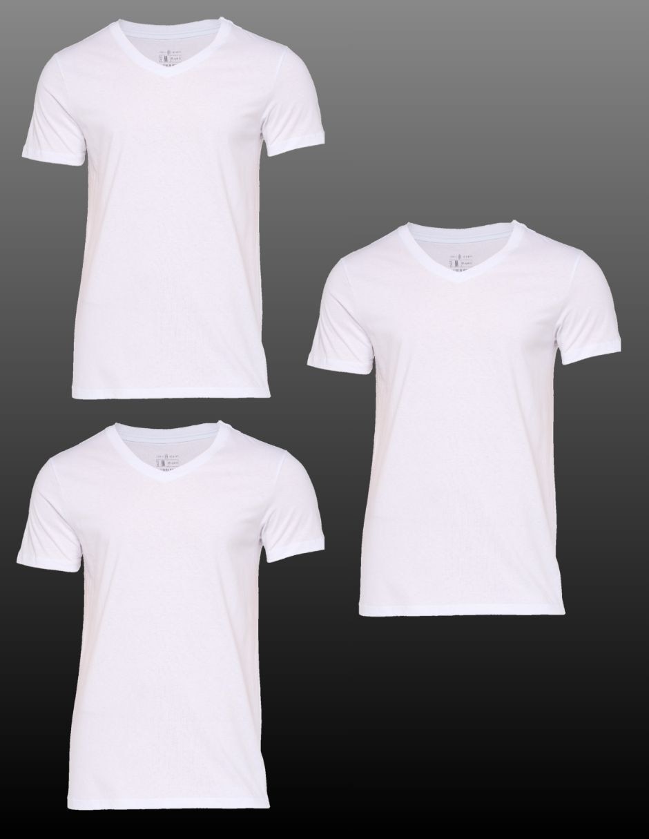 Set playera cuello v para hombre 2