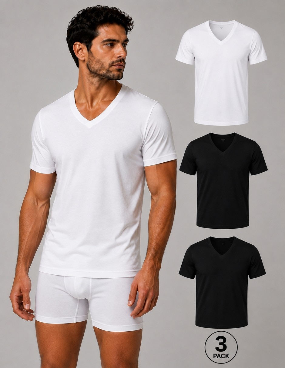 Set playera/Playera cuello V para hombre Set playera/Playera cuello V para hombre