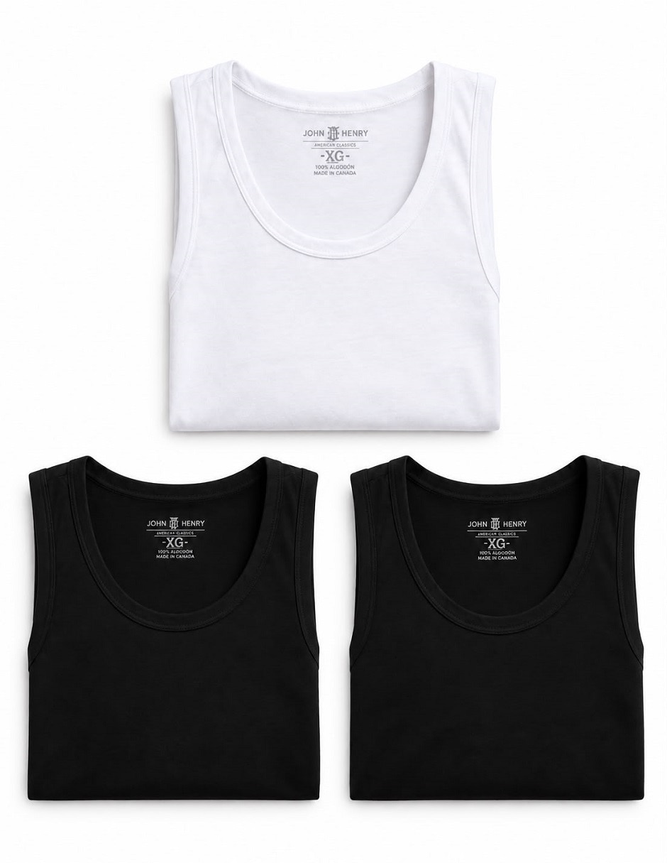 Set playera cuello redondo para hombre Set playera cuello redondo para hombre