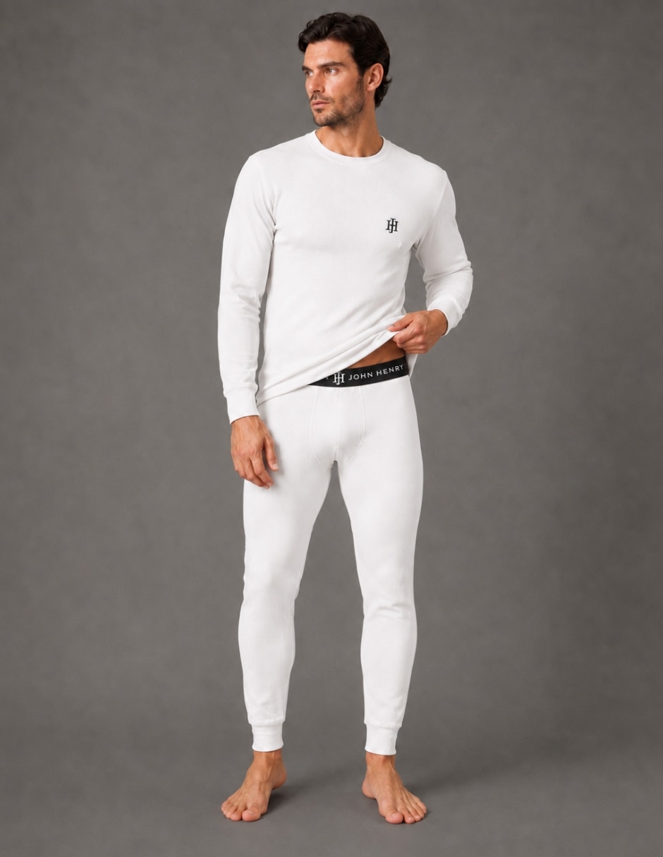 Conjunto térmico de algodón para hombre
