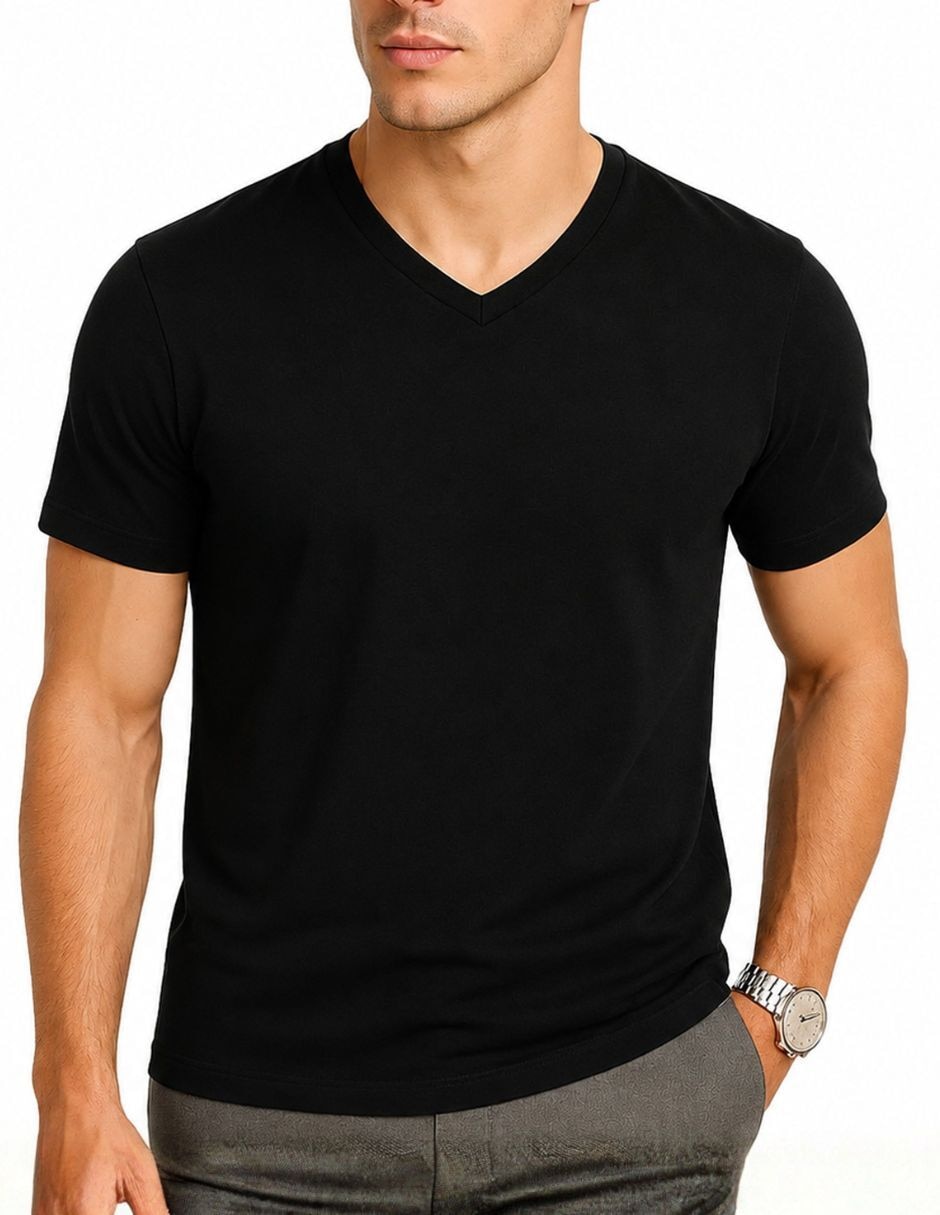 Camiseta/Set camiseta cuello para hombre