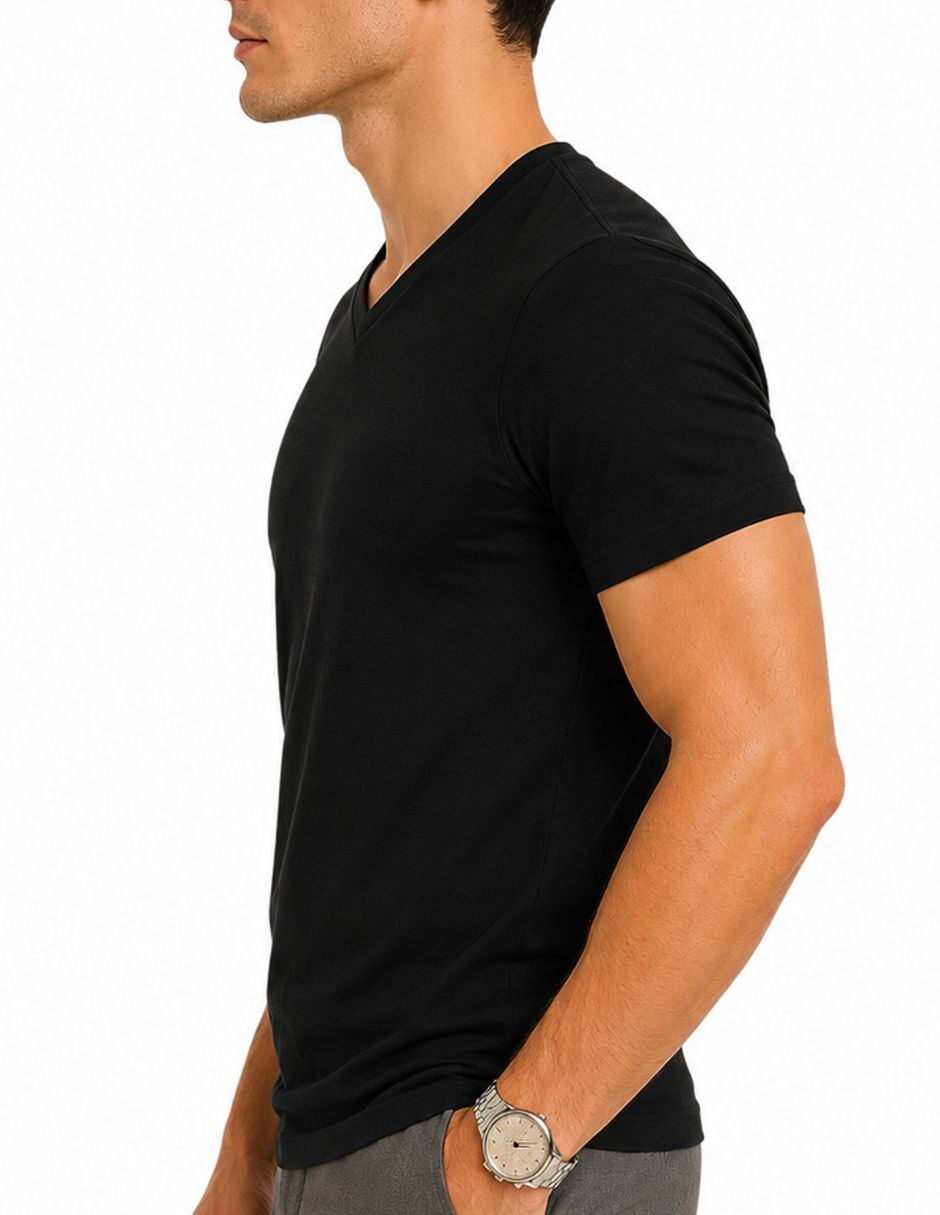 Camiseta/Set camiseta cuello para hombre 2
