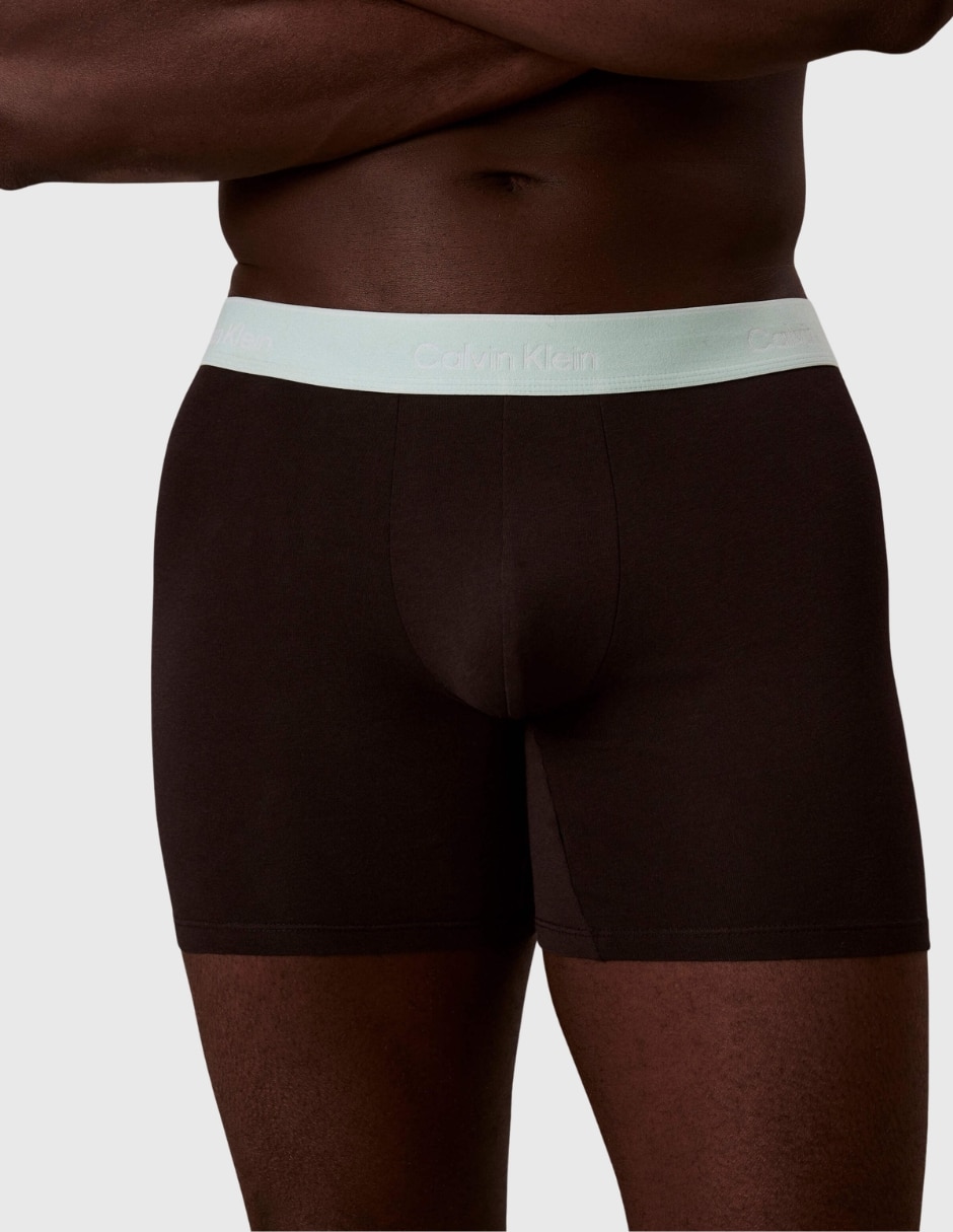 Bóxer ck de algodón para hombre 3 piezas 1