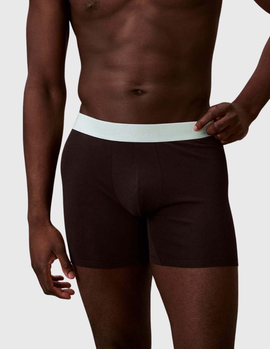 Bóxer ck de algodón para hombre 3 piezas 3