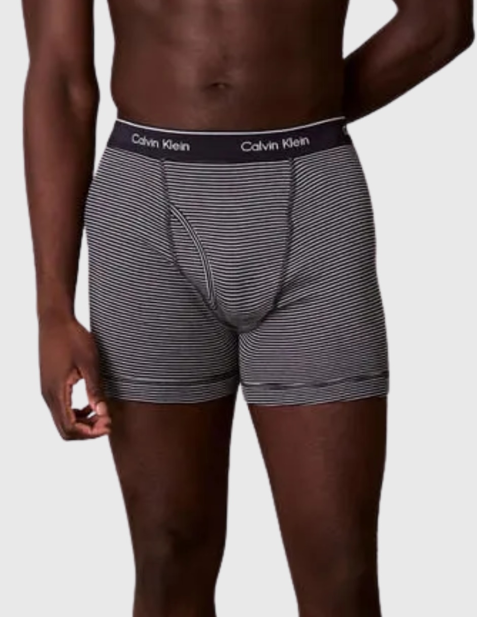 Bóxer ck de algodón para hombre 3 piezas 1