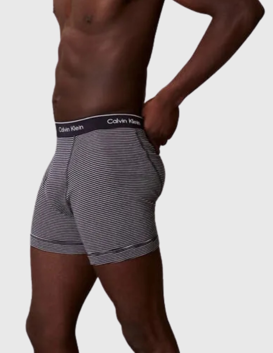 Bóxer ck de algodón para hombre 3 piezas 2