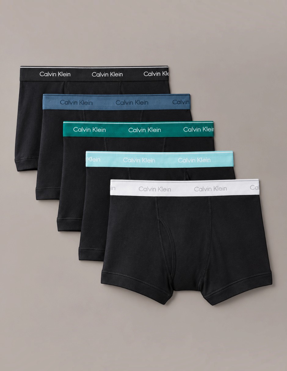 Bóxer trunk stretch de algodón para hombre 5 piezas 2