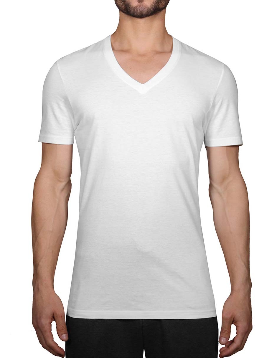 Camiseta Perry Ellis cuello V para hombre