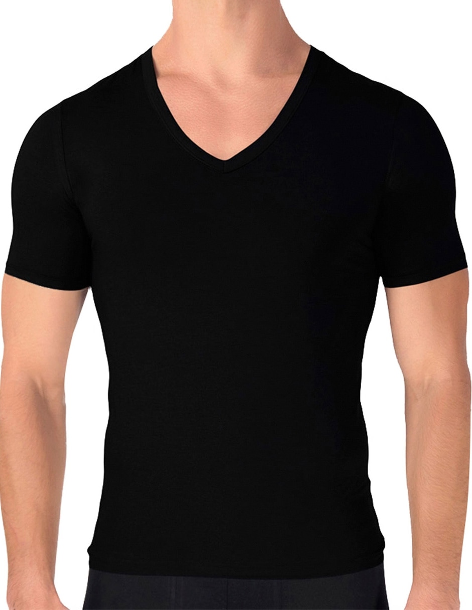 CAMISETA ROUNDERBUM C/V M/C, G, NEGRO